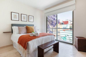 Urban Classic CDMX 2BD 4PAX// Céntrico con balcón